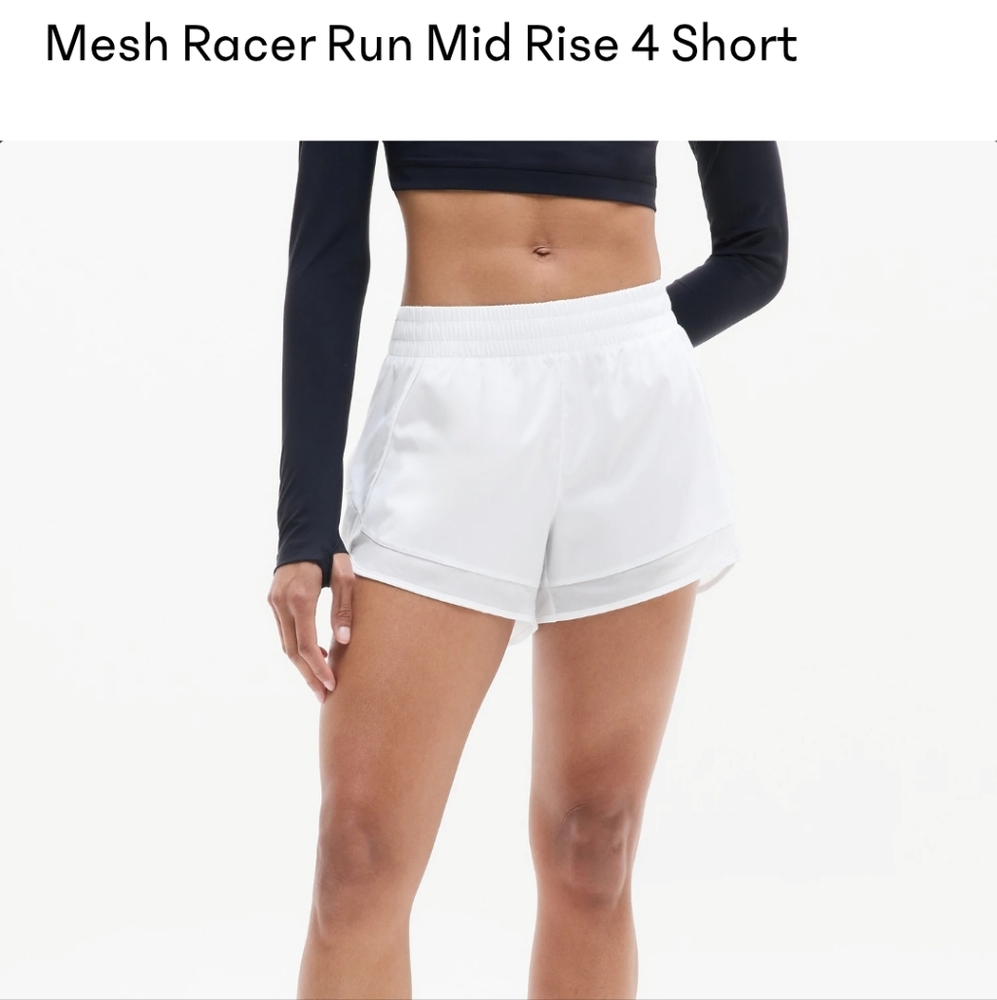 Athleta Mesh Racer Run Short XS